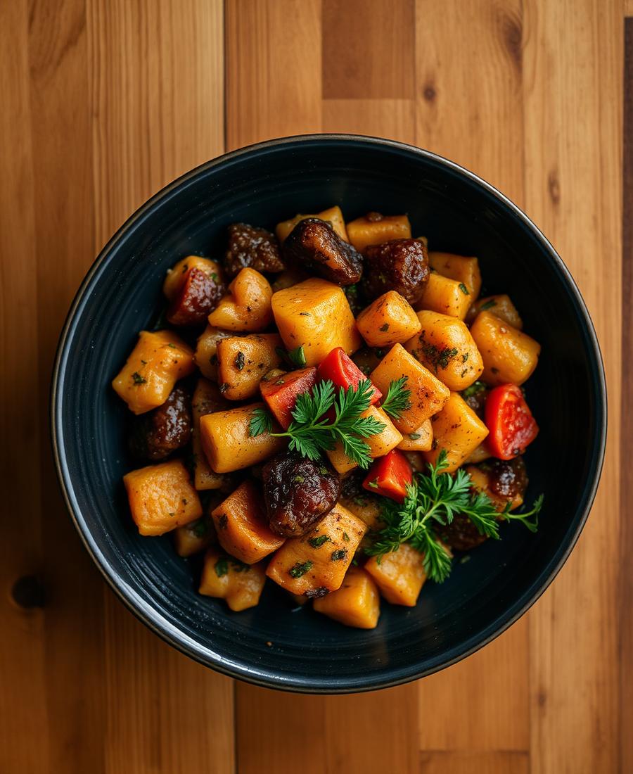 A homemade dish served in a bowl